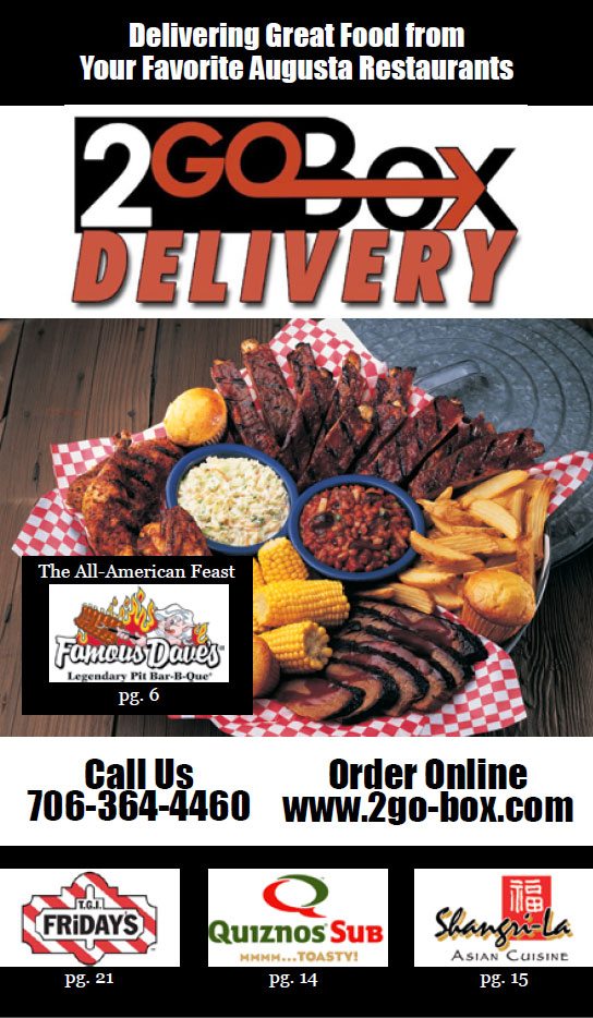 2go-Box Delivery Menu Guide front cover