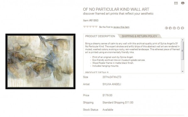 Of No Particular Kind Wall Art product description