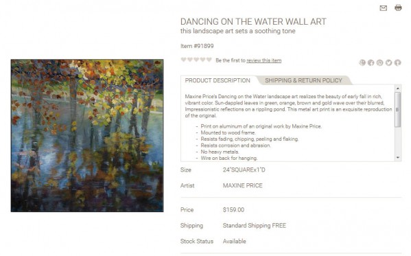 Dancing on the Water Wall Art
